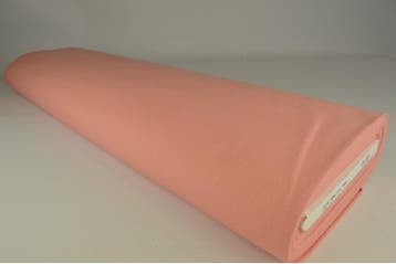 Zalmroze canvas stof  - Goedkoop op 10 of 30 meter rol, 120 cm of meer, Ophalen of Verzenden, Katoen, Roze