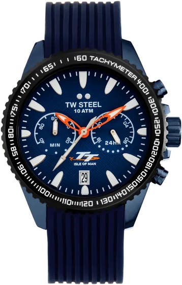 TW Steel TW VAS1 TT Isle of Man Edition horloge, Overige merken, Staal, Verzenden, Polshorloge