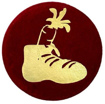 Baretspeld / button Gevuld schoentje - rood, Ophalen of Verzenden, Nieuw