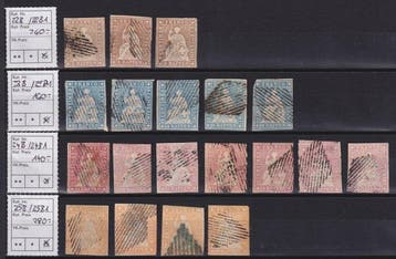 Zwitserland 1852/1852 - CH - Strubel - Konvoluut B Strubel -, Gestempeld