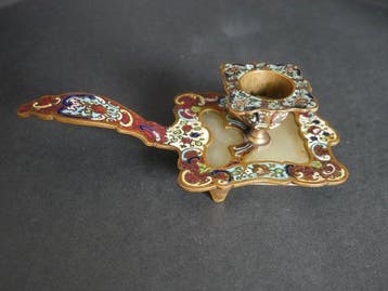 Taperstick (kleine blaker met een dunne pijp) - Emaille,