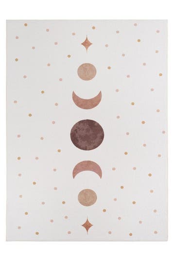 Kindervloerkleed | Coco | Maanfasen | Crème | 140x200 cm, Verzenden, Nieuw