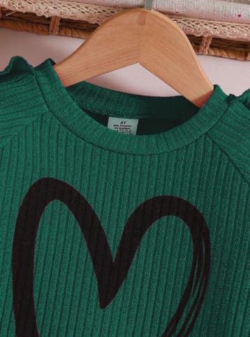 Meisjes Sweater & Broek Set - Lente/Herfst Mode met Hartjes, Verzenden, Nieuw