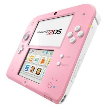 Nintendo 2DS Wit/Roze (Nette Staat) (3DS Spelcomputers), Ophalen of Verzenden, Zo goed als nieuw
