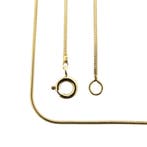 Gouden slangenschakel ketting, Ophalen of Verzenden, Gebruikt, Overige kleuren, Goud