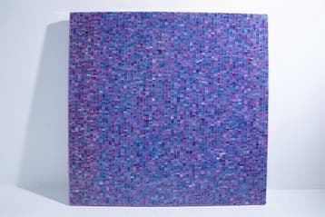 Flamant Wandpaneel Artisano, Paars/blauw, 120x120 -, Nieuw, Ophalen of Verzenden, Glas, Wandbord of Wandpaneel