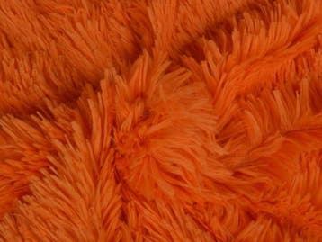 10 meter langharig bont - Oranje- Pluche stoffen, 120 cm of meer, Oranje, Ophalen of Verzenden, Polyester