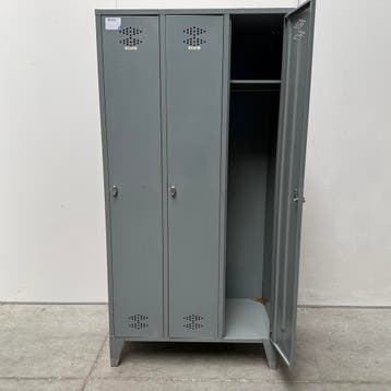 3-deurs retro lockerkast - 180x90x50 cm (met schade), Ophalen of Verzenden, Nieuw