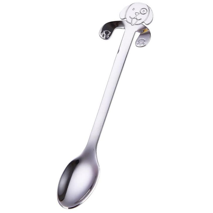 Fako Bijoux - Theelepel / Koffielepel Hangende Hond - Zilver, Huis en Inrichting, Keuken | Bestek, Verzenden