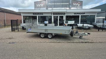 ifor williams tiltbed kantelbaar 3500kg met borden als nieuw, Zo goed als nieuw