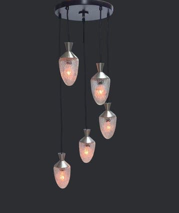 Philips - Kroonluchter - Vintage Design cascade lamp