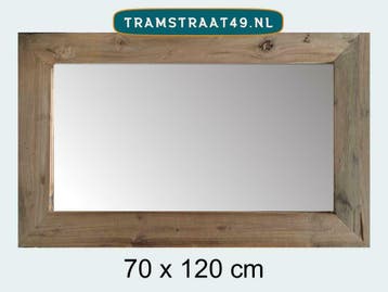 Houten spiegels, rechthoekig en vierkant wandspiegels, teak, Ophalen of Verzenden, Nieuw