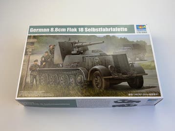 Trumpeter 01585 | German 8.8cm Flak 18 Selbstfahrlafette +, Verzenden, Nieuw