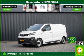 Opel Vivaro 1.5 L2H1 | 3-Zits | 1e Eigenaar | Cruise | Airco, Gebruikt, Euro 6, Wit, Lease