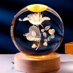 3D kristallen bol lamp  Stuur bericht voor eventuele aankoop, Verzenden, Nieuw, Glas, Vogel