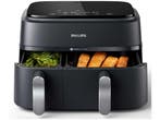 Philips 3000 Series - Dual Airfryer NA351/00 - 9L - Dubbele, Verzenden, Zo goed als nieuw