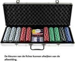 Poker Koffer (500 stenen) | HOT Games - Spelonderdelen, Hobby en Vrije tijd, Verzenden, Nieuw
