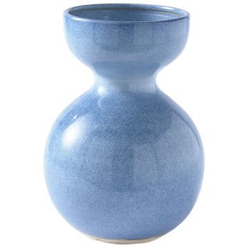 Polspotten Vaas Bol - M - Ongebruikt, Ophalen of Verzenden, Zo goed als nieuw, Blauw