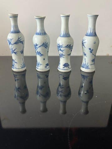 Vaas - Aardewerk - China - Kangxi (1662-1722) - Hatcher