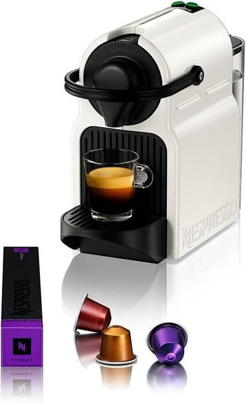 Nespresso Inissia XN1001 Wit | Retourdeal 35% Korting, Koffiepads en cups, Espresso apparaat, Ophalen of Verzenden, Zo goed als nieuw