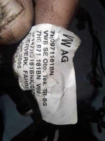 7H0 815 654 BR KABELBOOM LINKER DEUR VOLKSWAGEN TRANSPORT..., Ophalen of Verzenden, Gebruikt, Volkswagen