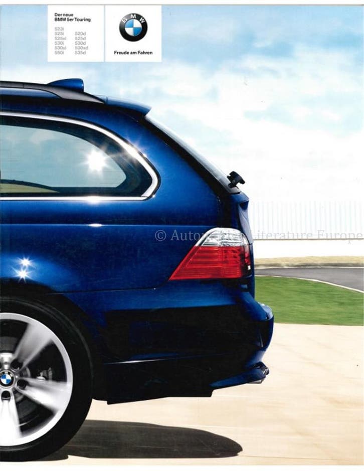 2007 BMW 5 SERIE TOURING BROCHURE DUITS, Boeken, Auto's | Folders en Tijdschriften, BMW