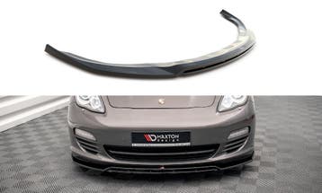 Voorspoiler V.1 Porsche Panamera 970 Maxton Glans Zwart, Auto-onderdelen, Ophalen of Verzenden, Nieuw