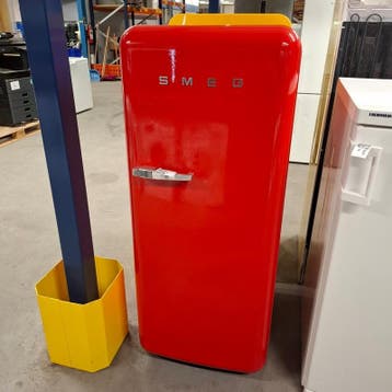 Koelkast met vriesvak, SMEG, FAB28RG1, Rood, Nieuw