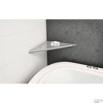 Hoekplanchet Shangle Driehoek 37 cm gleuf RVS, Ophalen of Verzenden, Nieuw, Rvs, Bad