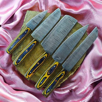 Keukenmes - Kitchen knife set - 650 - Staal, Hout,