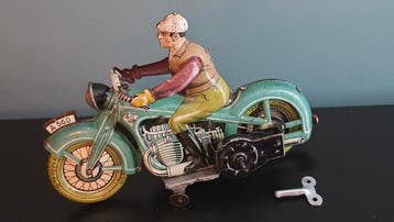 Arnold - Blikken speelgoed - Rare Civilian Motorcycle -