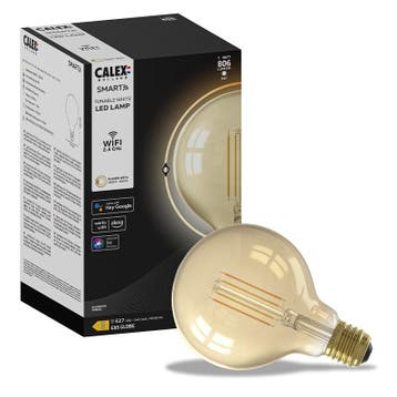 Calex Smart LED Lamp Globe Gold E27 7W 806lm G95, Ophalen of Verzenden, Nieuw