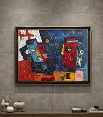 Nguyen Robert (1958) - Bruit Visuel 60 80 cm