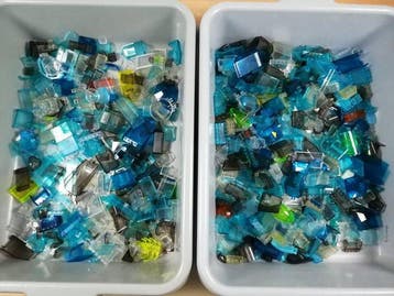 Lego - geen serie - Partij Transparante onderdelen +/- 2,00, Nieuw