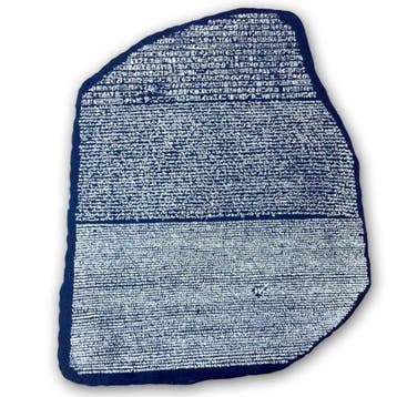 Replica van een Oud-Egyptisch Rosetta Stone - 31 cm (Zonder