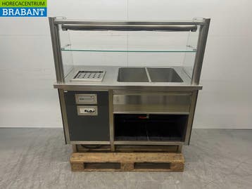 Groku Uitgiftebuffet Buffet Buffetdeel bain marie en, Ophalen of Verzenden, Gebruikt