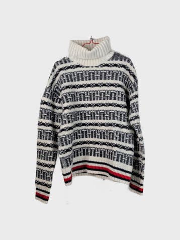 Tommy Hilfiger Sweater Heren maat XL Zwart Vintage, Zwart, Tommy Hilfiger, Maat 56/58 (XL), Ophalen of Verzenden