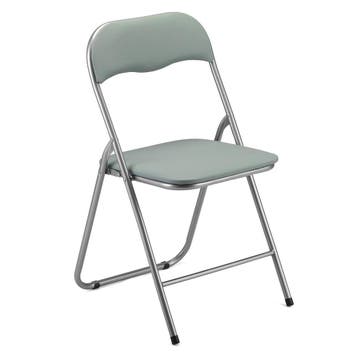 BARDI 8 Stuks Klapstoelen met PU Kussentjes 100KG - GROEN, Klapstoel met PVC Zitting , Overige kleuren, Nieuw, Ophalen of Verzenden