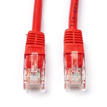 Netwerkkabel | Cat5e U/UTP | 20 meter (100% koper, Rood), Verzenden, Nieuw