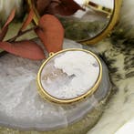 Gouden broche/hanger met camee (Hanger of bedel), Ophalen of Verzenden, Gebruikt, Goud, Overige merken