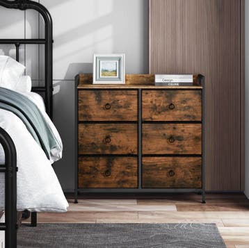 Nieuw: Dressoir en ladekast met 6 Lades - Rustiek Design, Verzenden, Nieuw, Met lade(s)