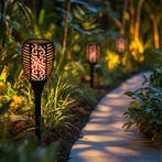 Solarlampen met vlameffect - vanaf €9,95, Kunststof, Verzenden, Overige typen, Nieuw