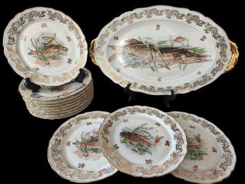 ULIM Limoges - Tafelservies voor 12 (13) - Porselein -