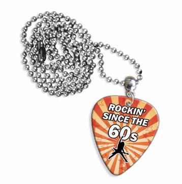Rockin' Since the 60's plectrum ketting, hanger of oorbellen, Ophalen of Verzenden, Nieuw