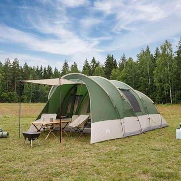 vidaXL Tunneltent 560 x 395 x 212 cm Groen, Verzenden, Nieuw, Tot en met 2