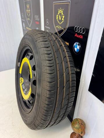 Org.185/60R15 VW Polo bj.2011 reservewiel 5x100 8 mm, Auto-onderdelen, Gebruikt, 15 inch, Banden en Velgen, 185 mm