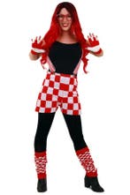 Gebreide onderbroek rood/wit geblokt Brabant unisex, Verzenden, Nieuw