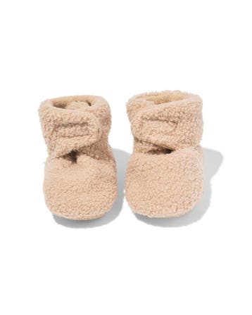 HEMA Newborn sloffen teddy beige, Verzenden, Nieuw