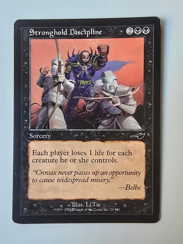 STRONGHOLD DISCIPLINE (NEMESIS) (73/143) (MTG) (TRADING, Verzenden, Gebruikt