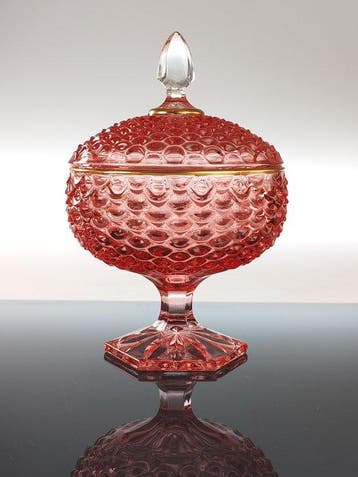 Secoloventesimo - Koekjesdoos - Bubbel - Bladgoud - Roze, Antiek en Kunst
